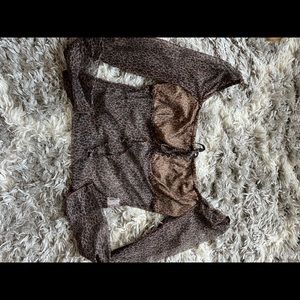 Shein going out cheetah print crop top